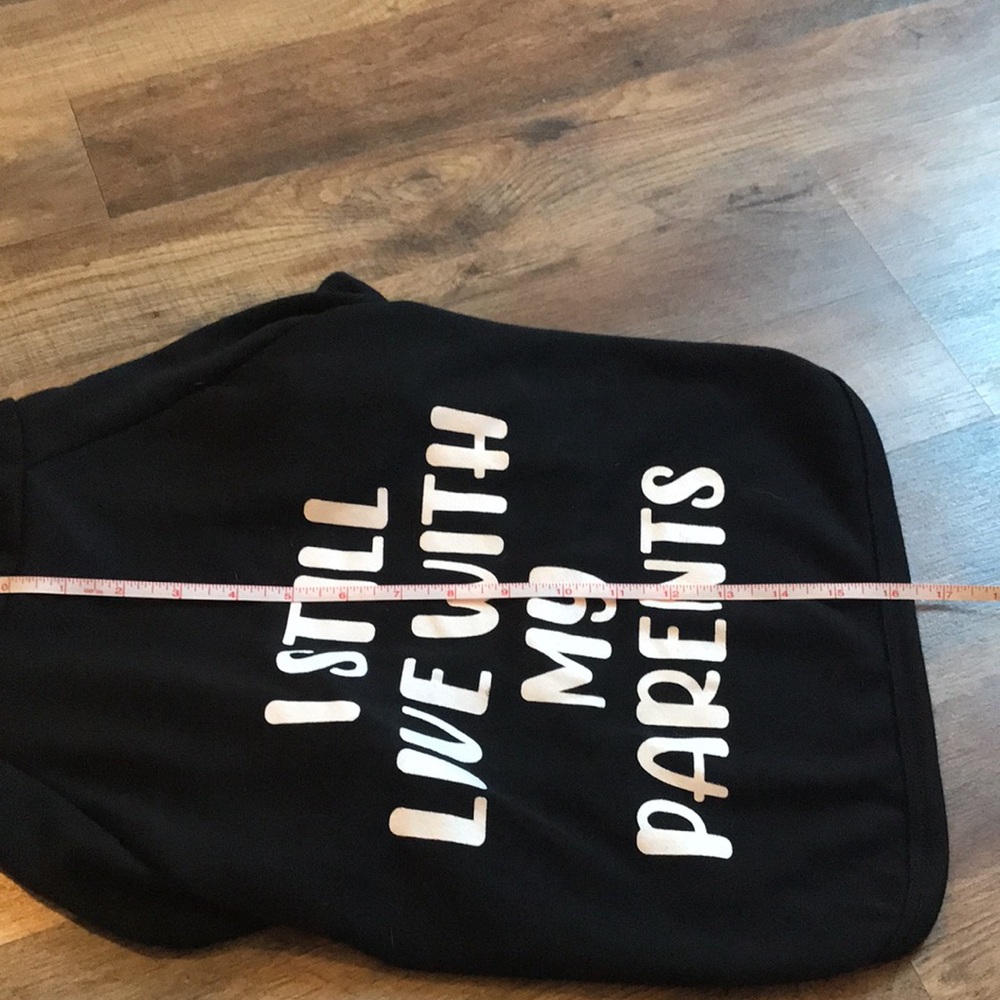 SOLD NWOT I still live with my parents graphic Vibrant life essential dog hoodie - Picture 10 of 10
